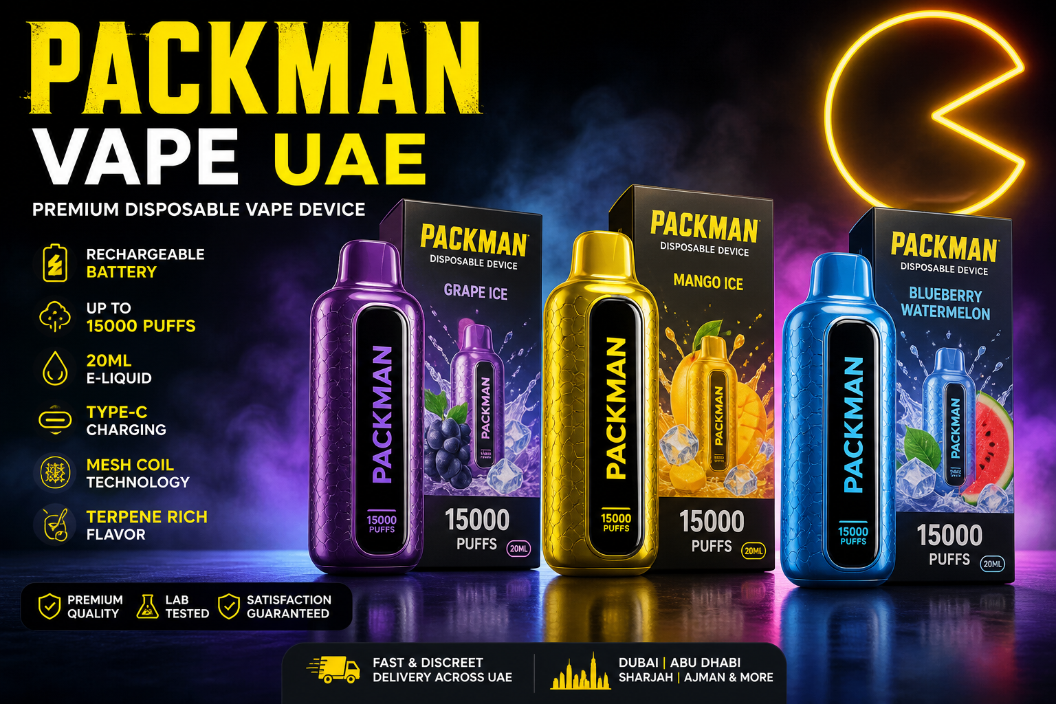 Packman Vape UAE – Premium Disposable Vape Devices in Dubai and UAE
