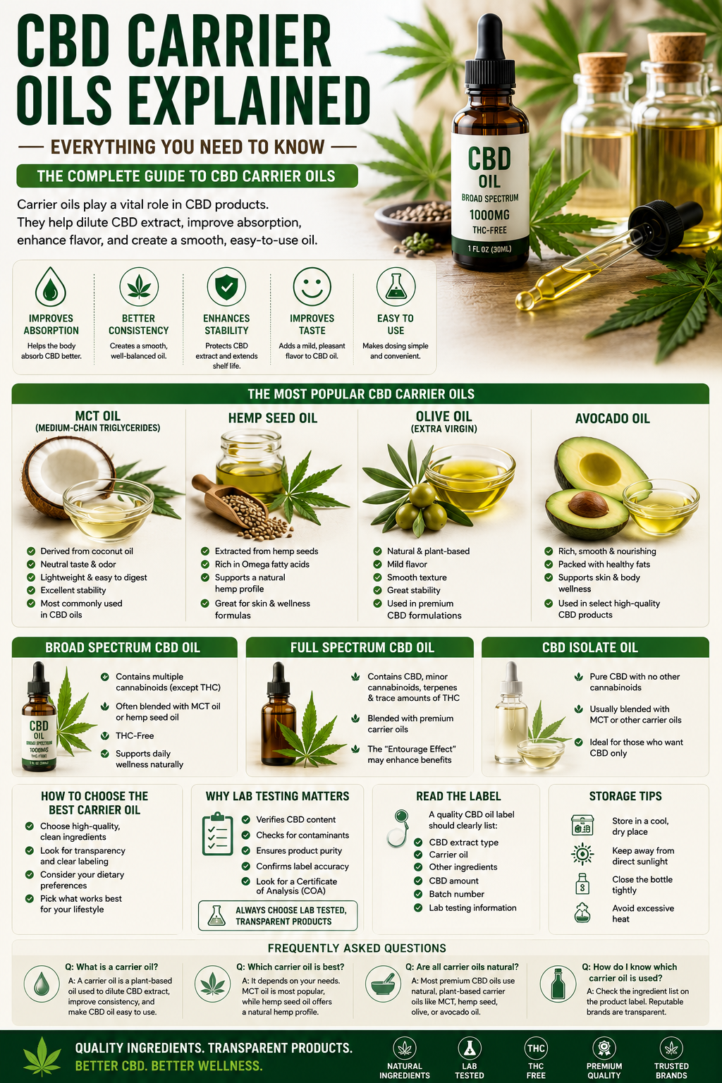 CBD Carrier Oils Explained