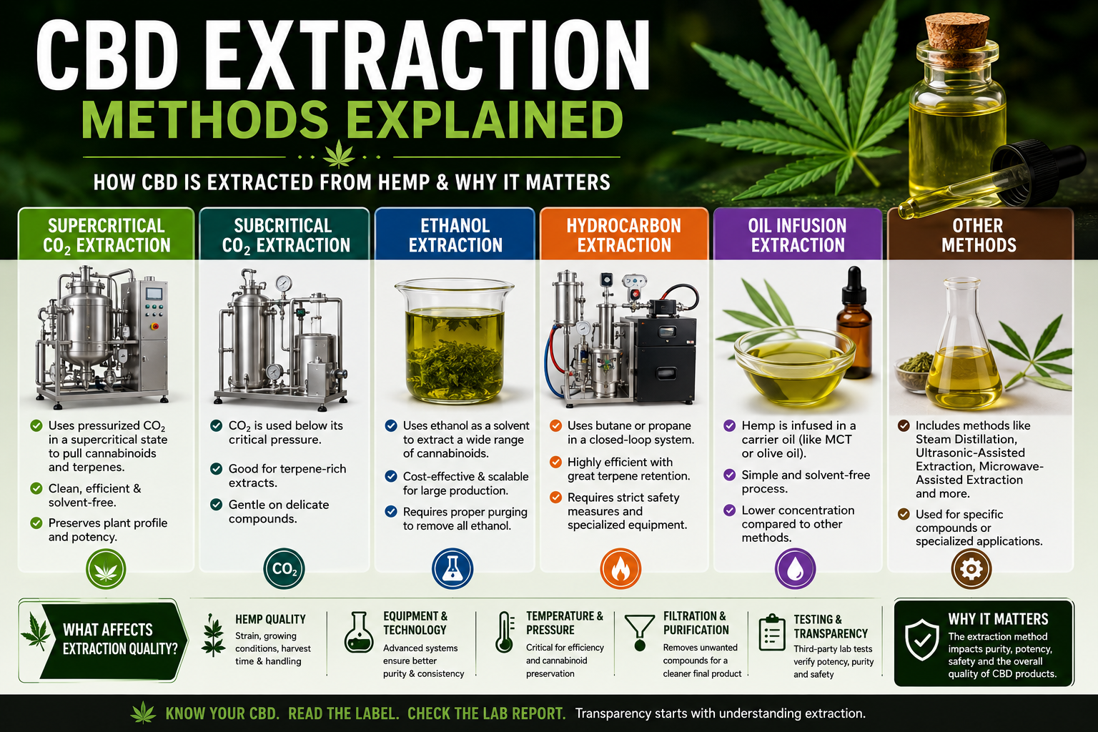 CBD Extraction Methods Explained