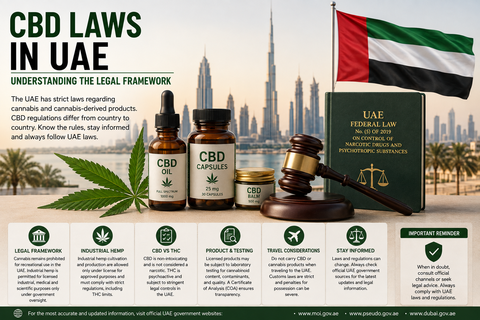 CBD laws in UAE